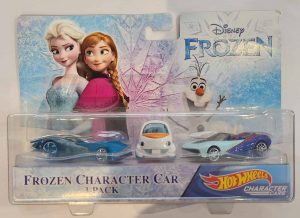 Hot Wheels Character Car -   Frozen Pack de 3