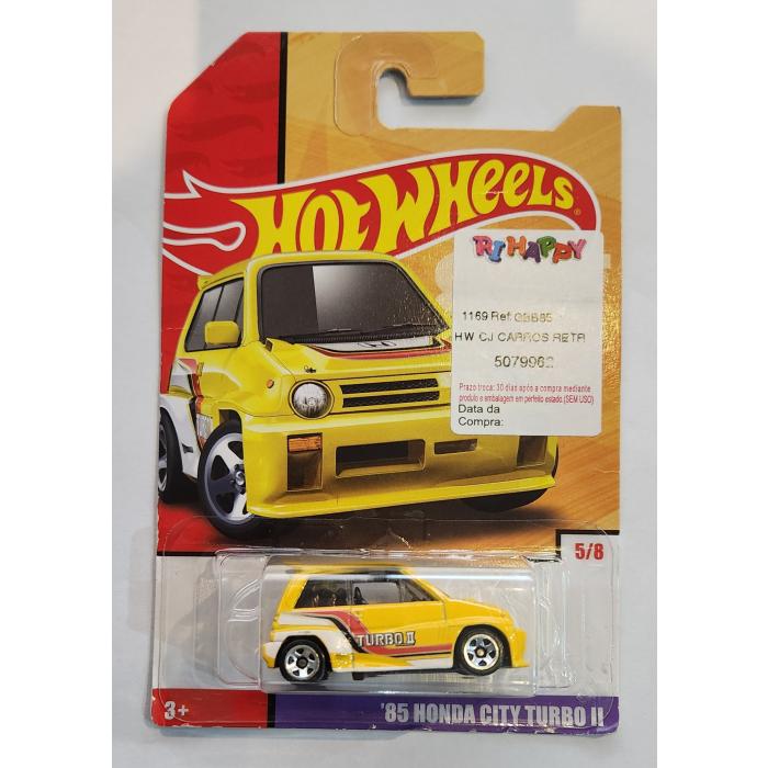 *Embalagem danificada* Hot Wheels Decades - '85 Honda City Turbo II