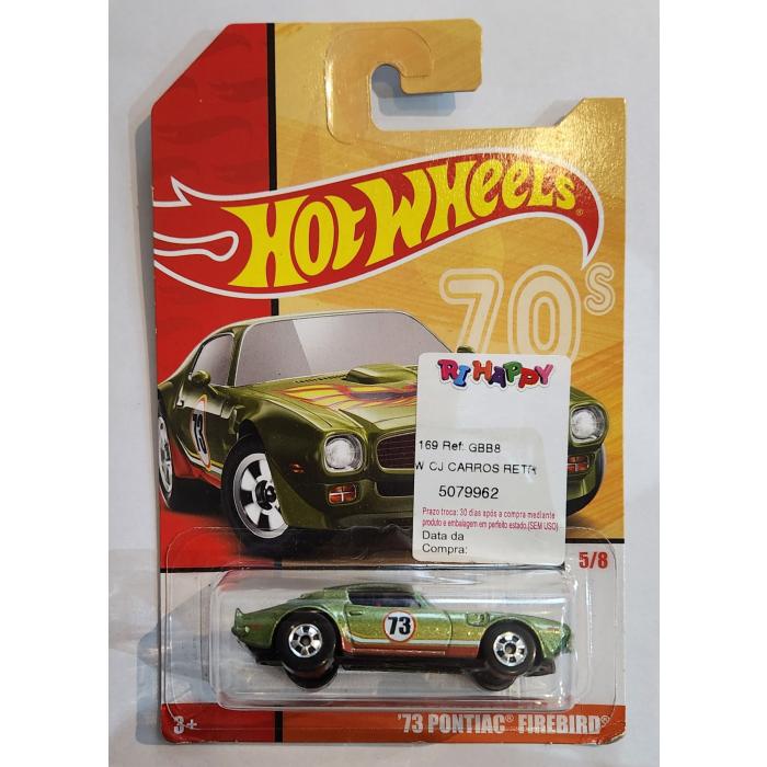 *Embalagem danificada* Hot Wheels Decades - '73 Pontiac Firebird