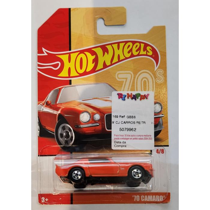 *Embalagem danificada* Hot Wheels Decades - '70 Camaro