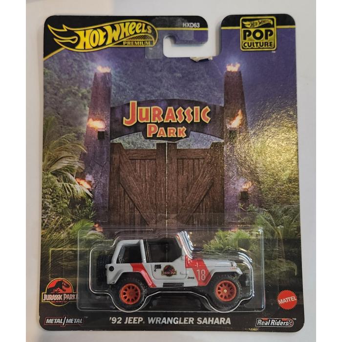 *Embalagem danificada* Hot Wheels Pop Culture - '92 Jeep Wrangler Sahara