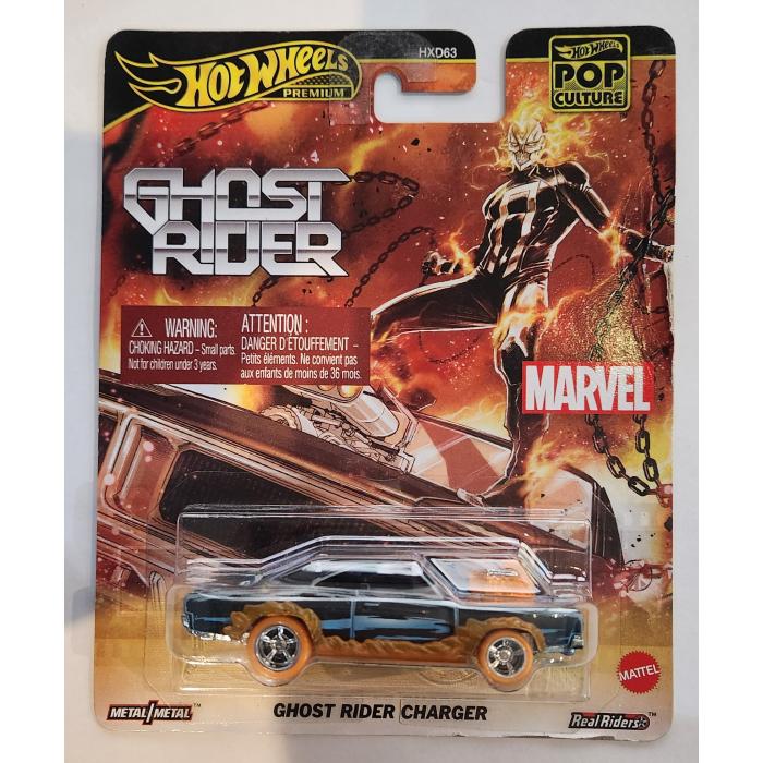 *Embalagem danificada* Hot Wheels Pop Culture - Ghost Rider Charger