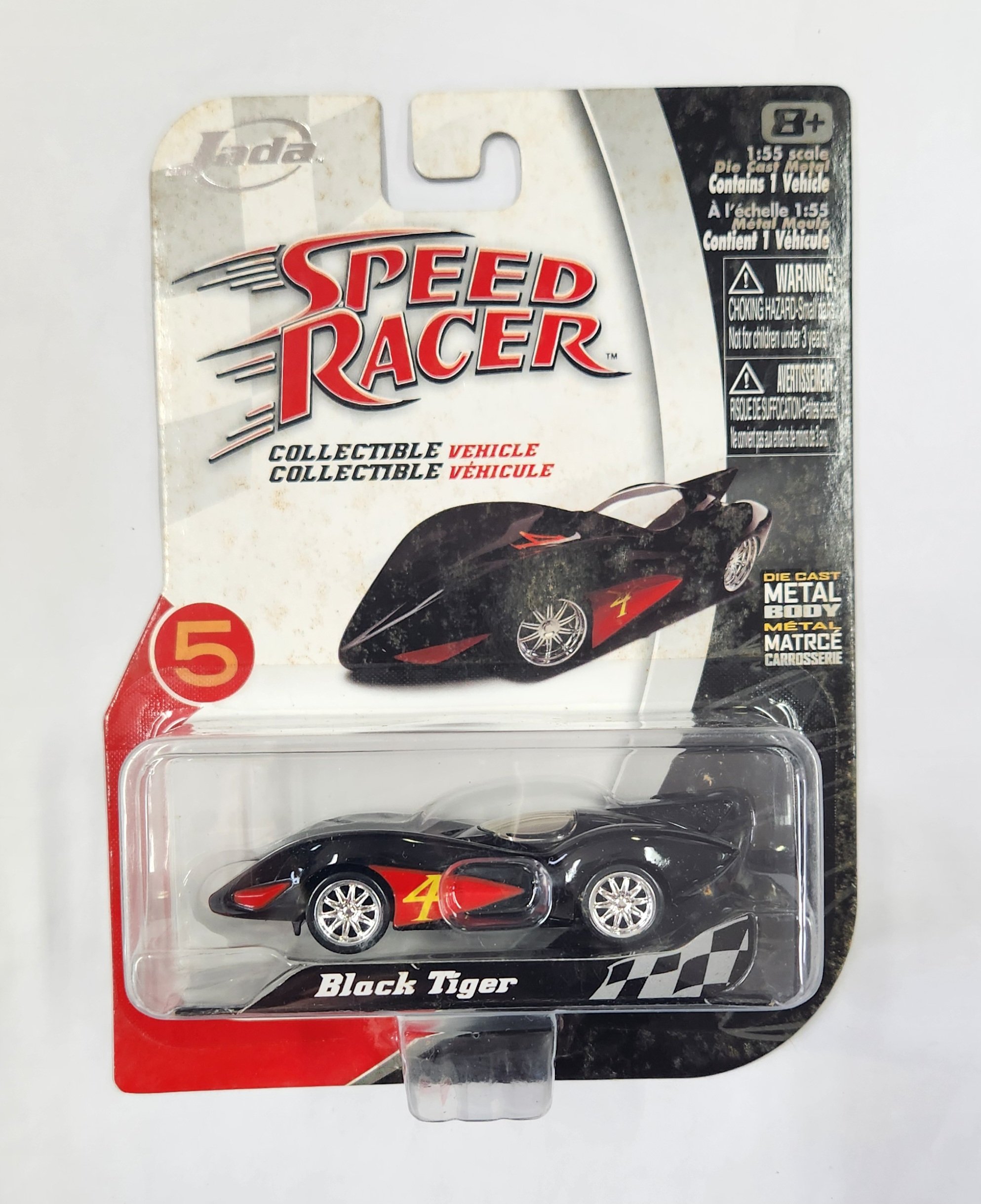 Embalagem danificada* Jada Speed Racer – Black Tiger – Universo
