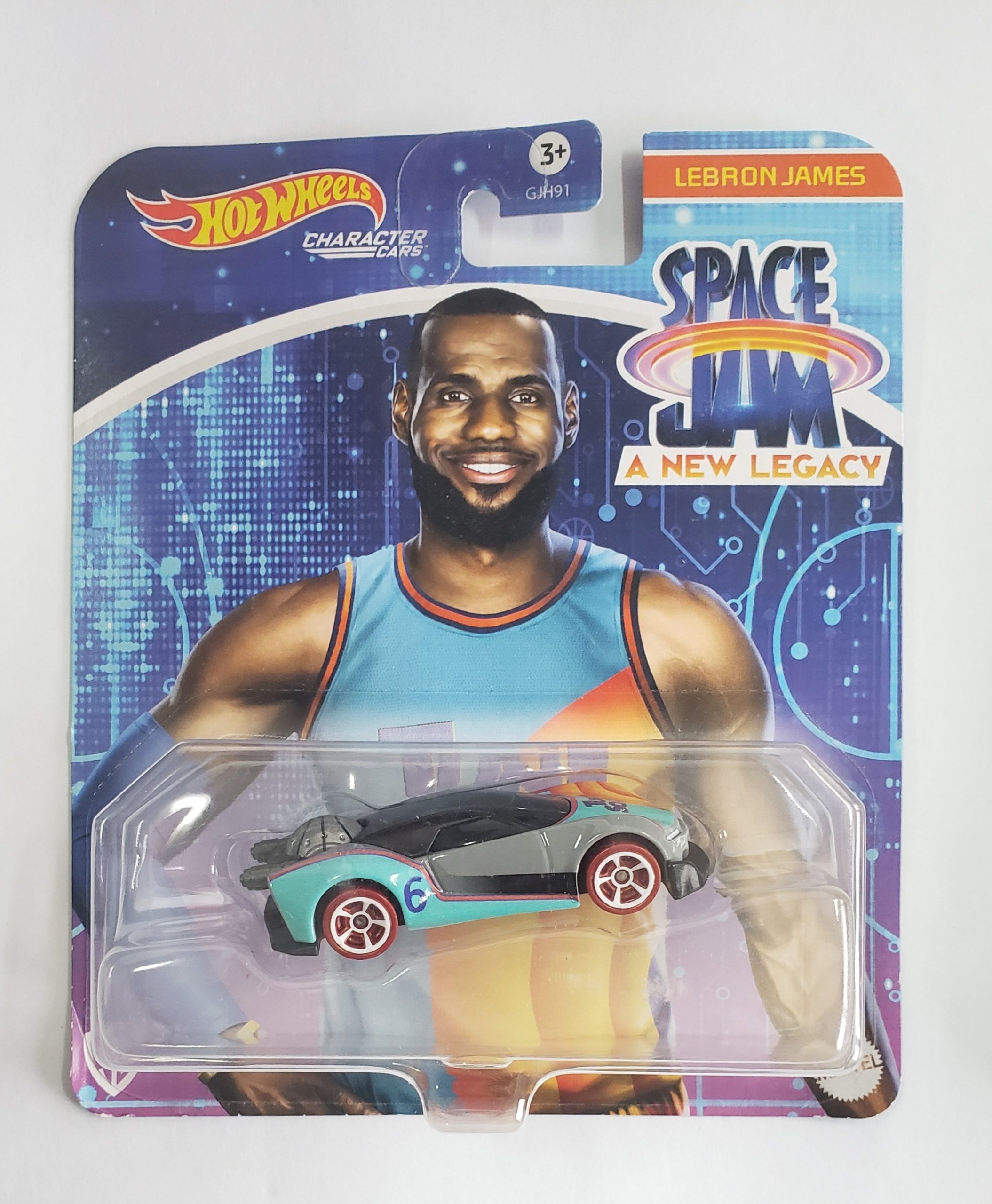 Embalagem danificada* Hot Wheels Character Cars Space Jam – Lebron