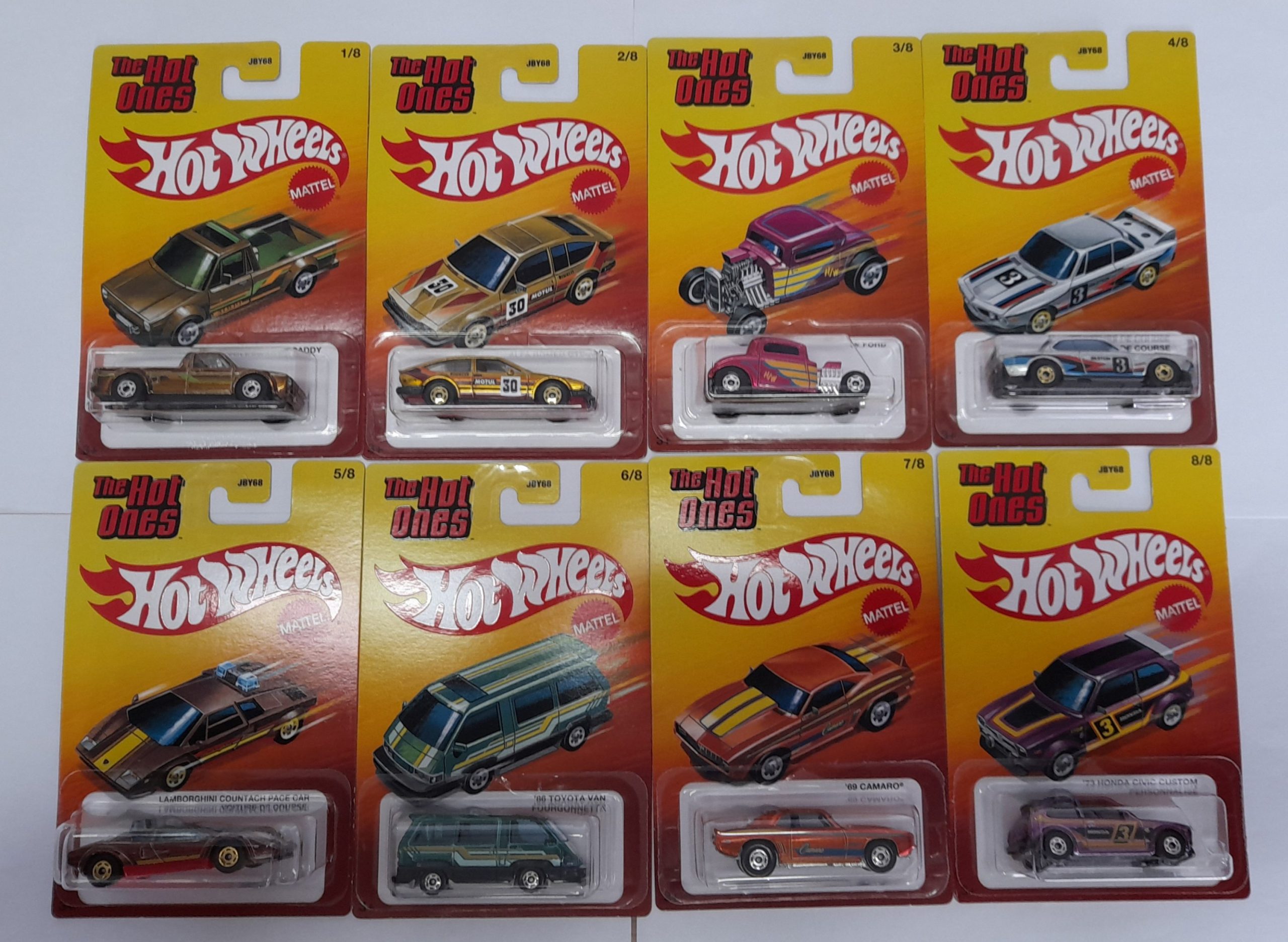 Hot Wheels The Hot Ones 2026 – Set Completo (8 Miniatura