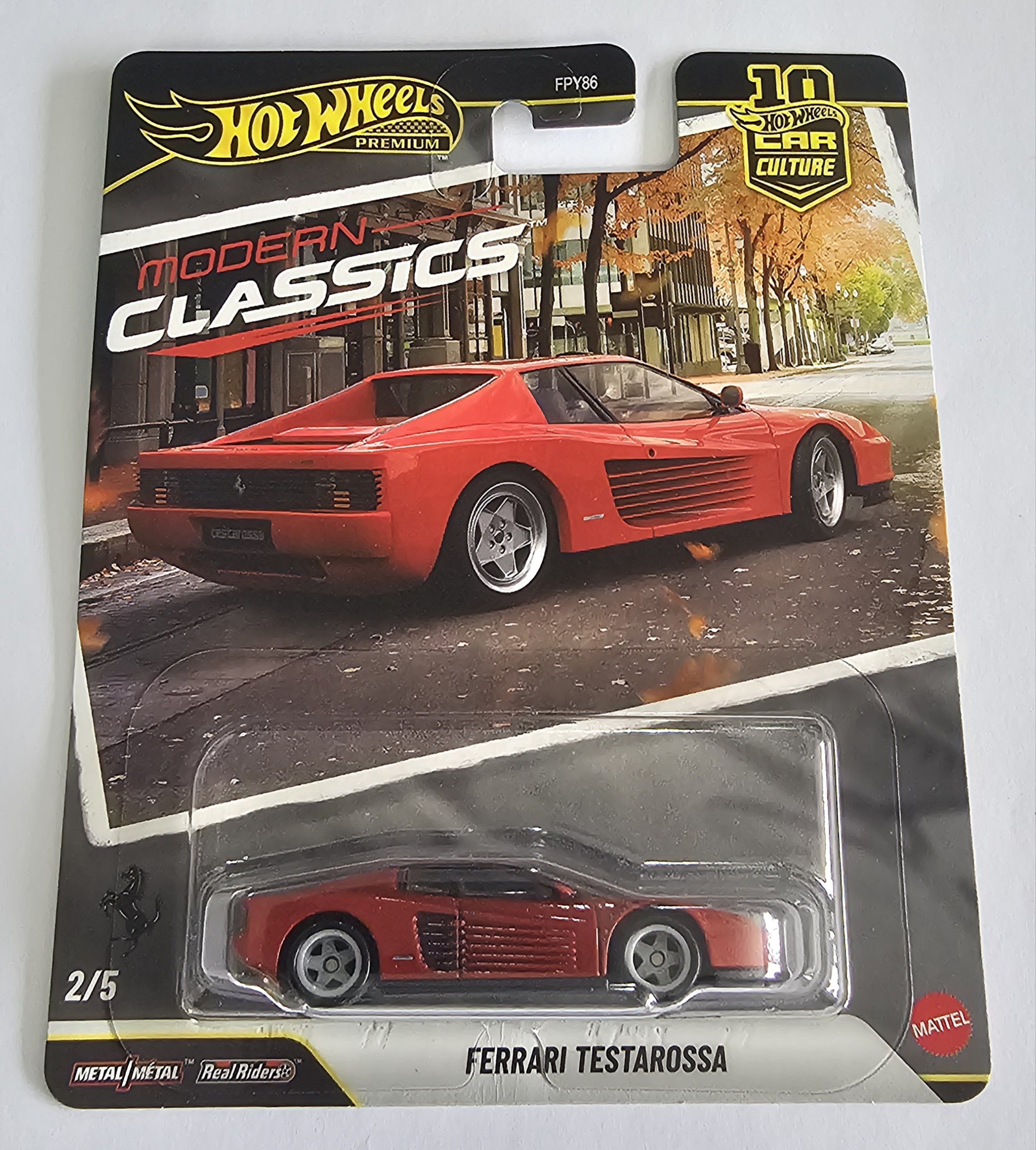 【未開封】Hot Wheels Ferrari Testarossa #1302 Hot Wheels Car Culture Modern Classics 2026 – Ferrari Testarossa